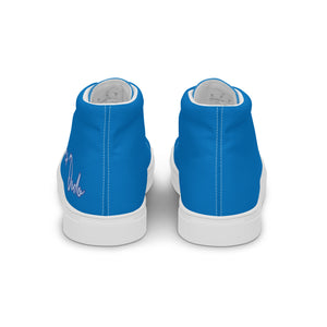 Zapatillas de lona de caña alta para mujer navy blue