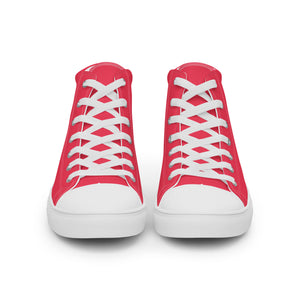 Zapatillas de lona de caña alta para mujer radical red