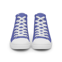 Load image into Gallery viewer, Zapatillas de lona de caña alta para mujer medium slate blue
